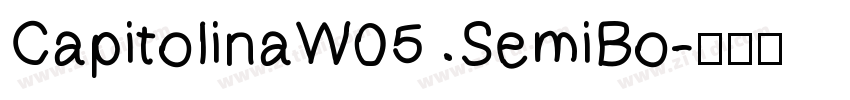 CapitolinaW05 SemiBo字体转换